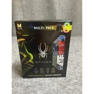 Spyder Performance Boxer Briefs Mens M Super Soft Stretch Recovery 8 Pack‎